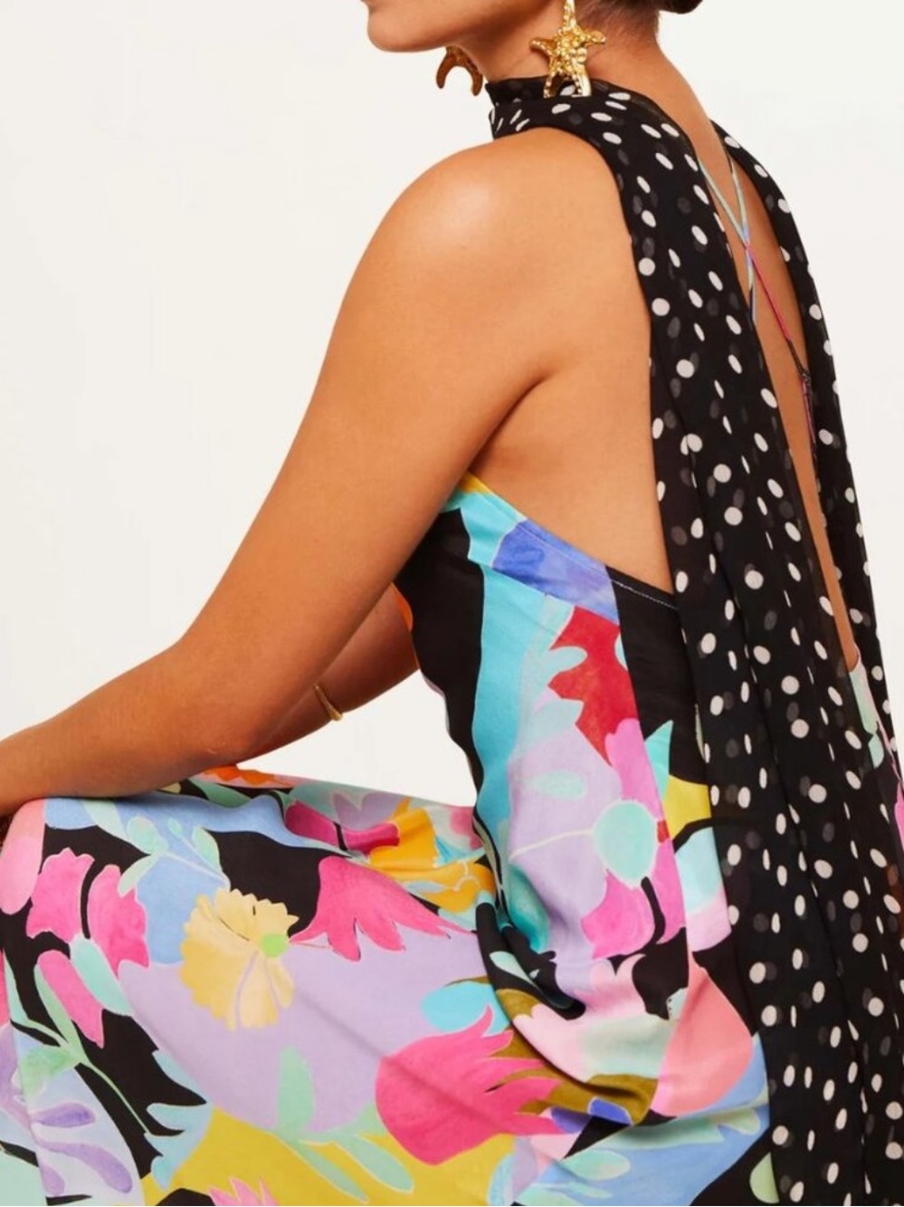 RIXO Hayley Silk Midi Dress - Picture 3 of 4